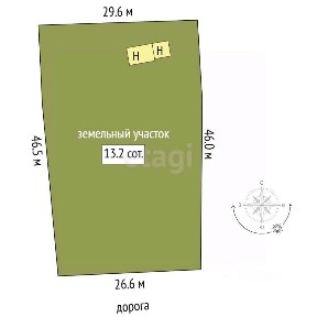 Продается участок, 13,15 сот.