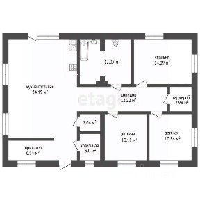 Продается 1-этажный дом, 110 м²