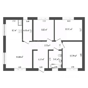 Продается 1-этажный дом, 89 м²