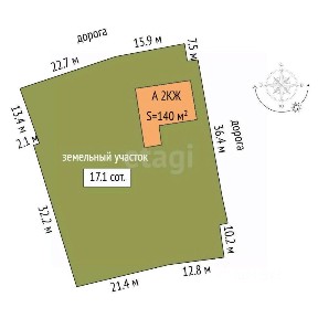 Продается 2-этажный дом, 134,21 м²