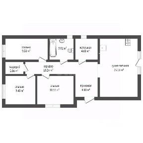 Продается 1-этажный дом, 85 м²