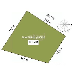 Продается участок, 10,45 сот.
