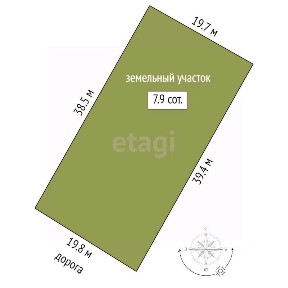 Продается участок, 7,9 сот.