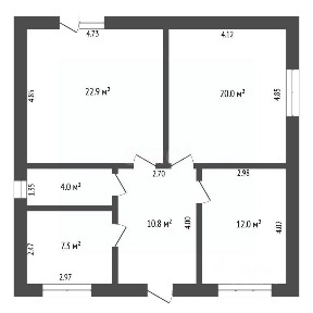 Продается 1-этажный дом, 82 м²