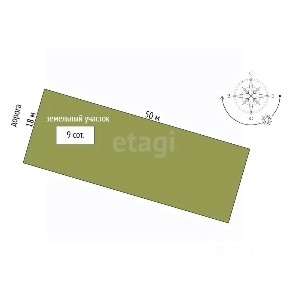 Продается участок, 9 сот.