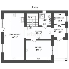 Продается 2-этажный дом, 122,4 м²