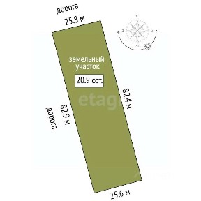 Продается участок, 20,91 сот.