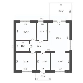 Продается 1-этажный дом, 95 м²