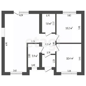 Продается 1-этажный дом, 80 м²