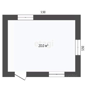 Продается 1-этажный дом, 20 м²