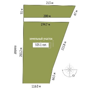 Продается участок, 505 сот.