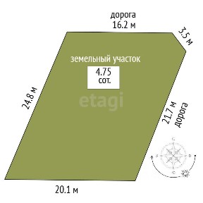Продается 1-этажный дом, 26 м²