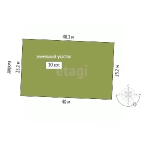 Продается участок, 10 сот.