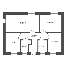 Продается 1-этажный коттедж, 85,4 м²