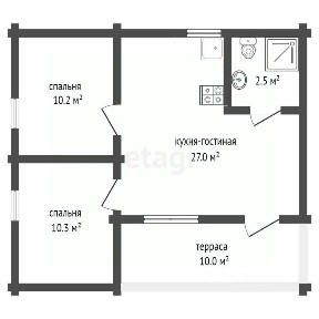 Продается 1-этажный дом, 62,3 м²