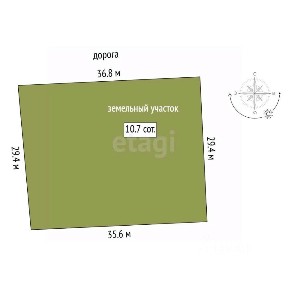Продается участок, 6 сот.