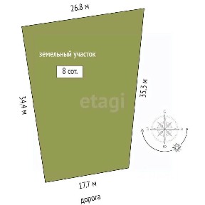 Продается участок, 8 сот.