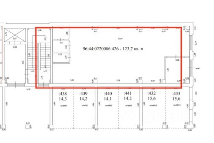 Сдается помещение свободного назначения, 123,7 м²
