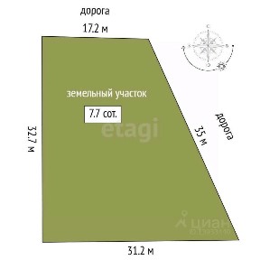 Продается участок, 7,6 сот.