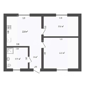 Продается 1-этажный дом, 87,6 м²
