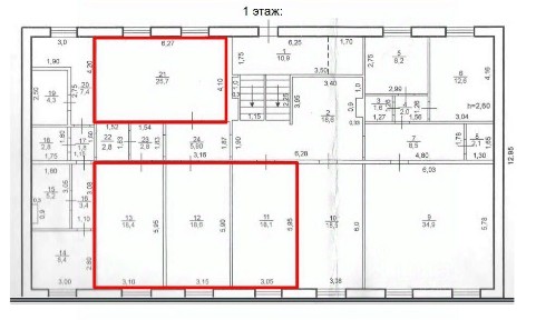Сдается помещение свободного назначения, 125,6 м²