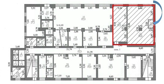 Сдается помещение свободного назначения, 88 м²