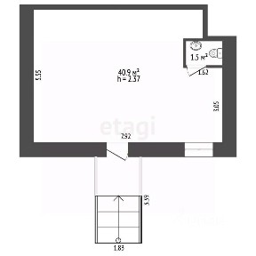 Продается помещение свободного назначения, 42,4 м²