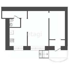 Продается офис, 43,5 м²