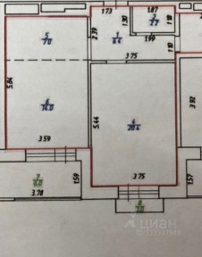 Сдается 1-комн. квартира, 54,1 м²