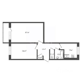 Продается 2-комн. квартира, 43,4 м²