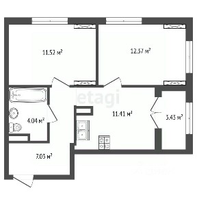 Продается 2-комн. квартира, 48 м²