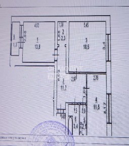 Продается 2-комн. квартира, 62,8 м²