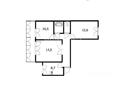 Продается 3-комн. квартира, 62,5 м²