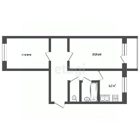 Продается 2-комн. квартира, 48,2 м²