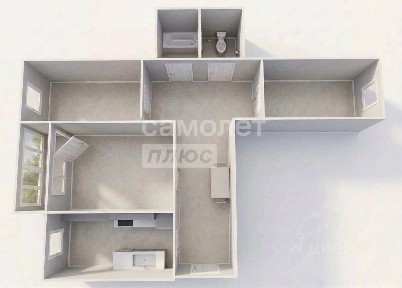 Продается 3-комн. квартира, 61,8 м²