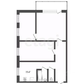 Продается 3-комн. квартира, 51 м²