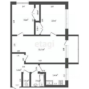 Продается 3-комн. квартира, 40 м²