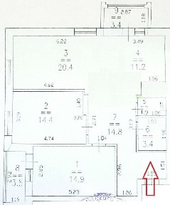 Продается 3-комн. квартира, 81 м²