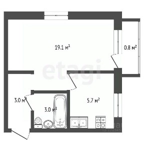Продается 1-комн. квартира, 33,5 м²