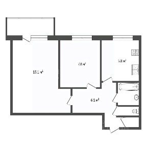 Продается 2-комн. квартира, 38 м²