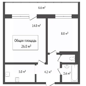 Продается 1-комн. квартира, 26 м²