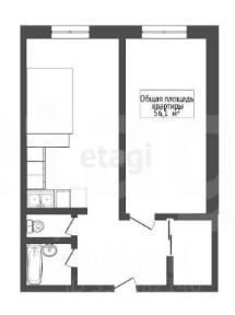 Продается 2-комн. квартира, 56,1 м²