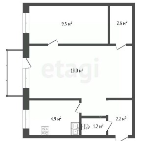 Продается 2-комн. квартира, 38,4 м²