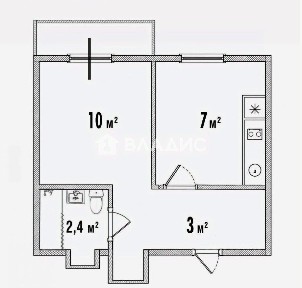 Продается 1-комн. квартира, 22,4 м²