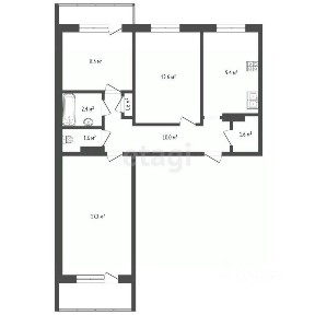 Продается 3-комн. квартира, 63,1 м²