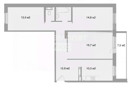 Продается 3-комн. квартира, 80,5 м²
