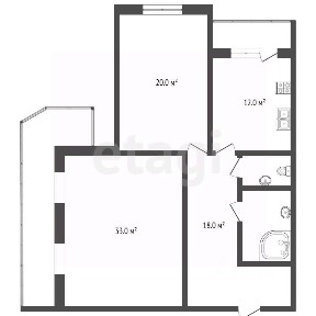Продается 3-комн. квартира, 90 м²