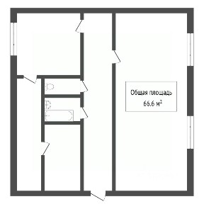 Продается 2-комн. квартира, 66,7 м²