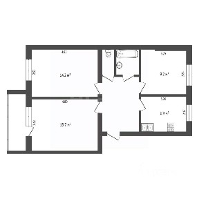 Продается 3-комн. квартира, 61 м²