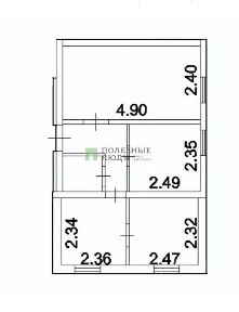 Продается 3-комн. квартира, 34,6 м²
